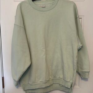 American Eagle Outfitters Light Green Sweatshirt